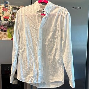 GAP Men's White Casual Button Down Shirt